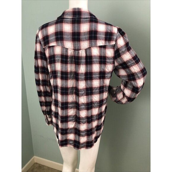 NWT Women's Paige L/S Enid Plaid Snap-Front Shirt Sz Large - Picture 10 of 12